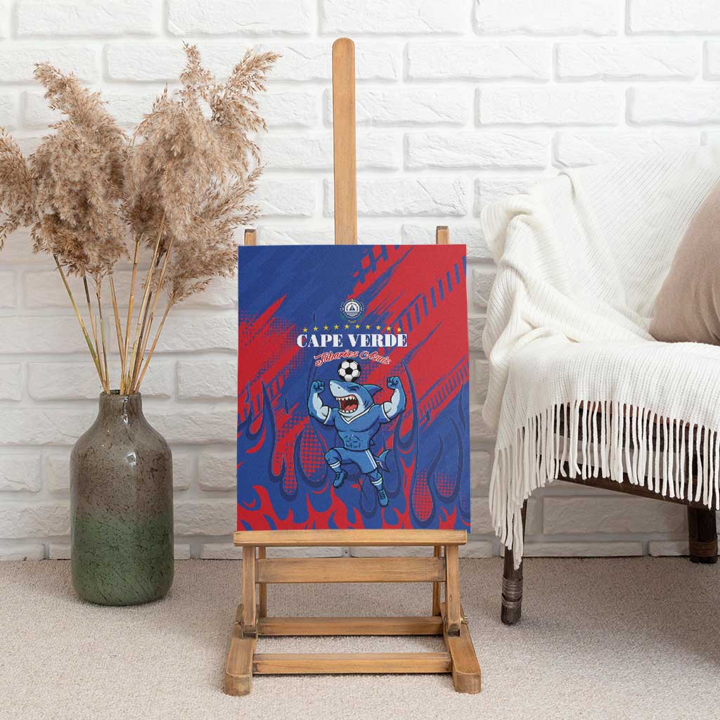 Cape Verde Football Canvas Wall Art Blue Sharks - Pride of the Islands - African Pride