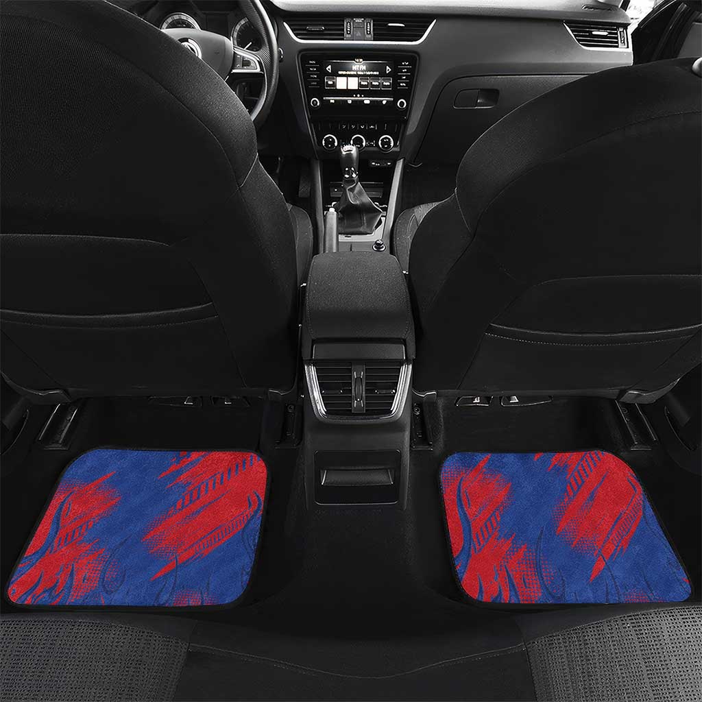 Custom Cape Verde Football Car Mats Blue Sharks - Pride of the Islands - African Pride