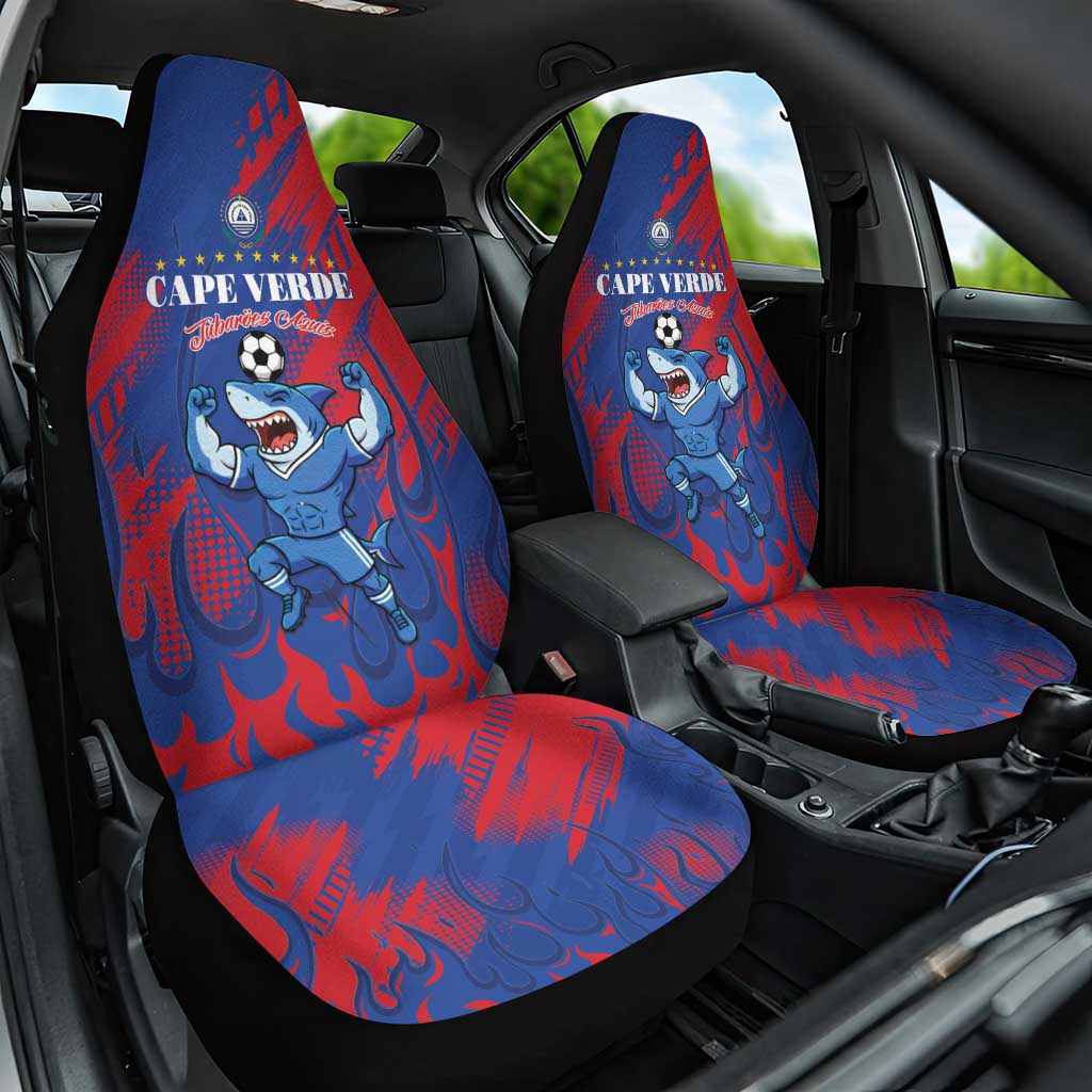 Cape Verde Football Car Seat Cover Blue Sharks - Pride of the Islands - African Pride