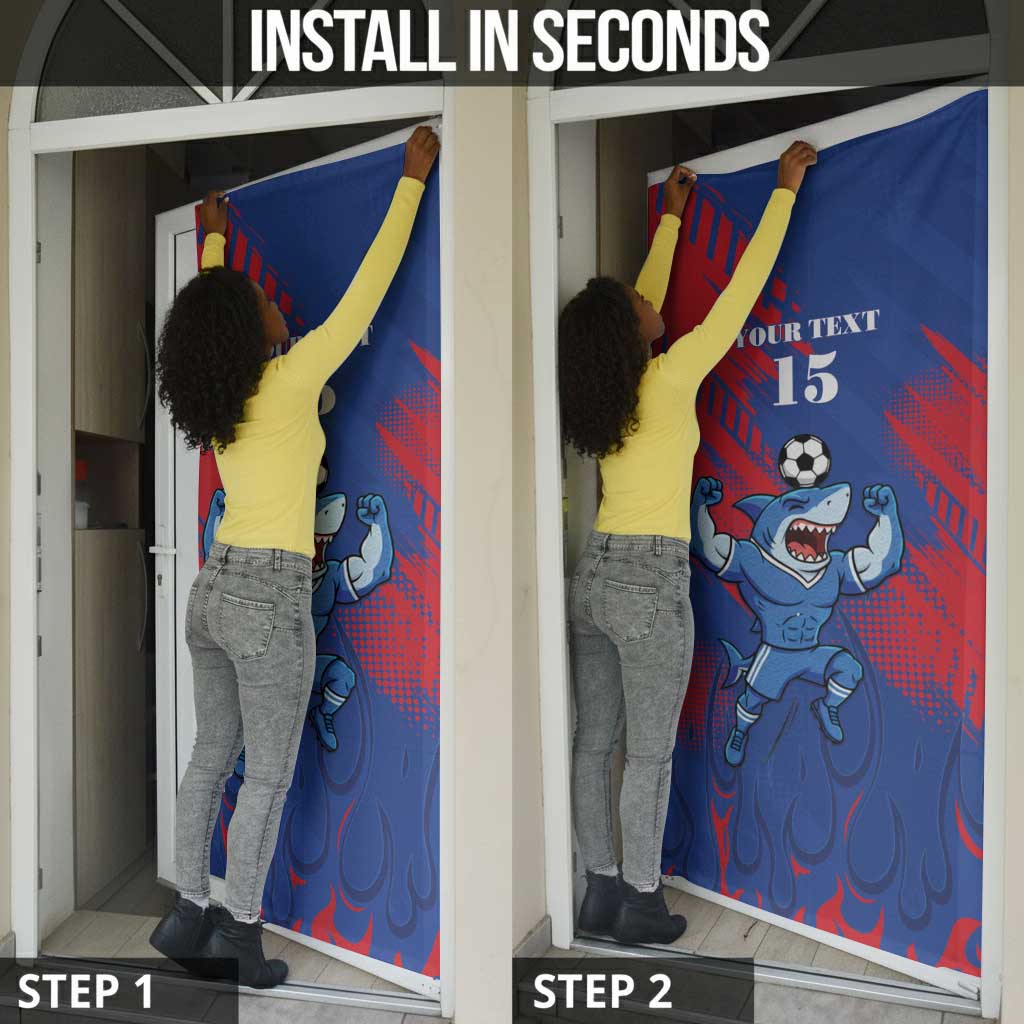 Custom Cape Verde Football Door Cover One Team One Victory