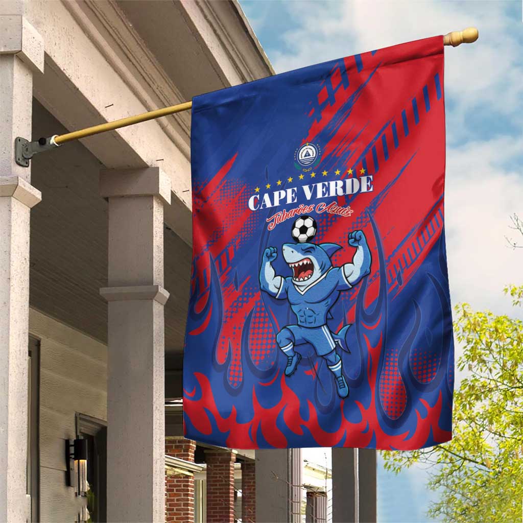 Cape Verde Football Garden Flag Blue Sharks - Pride of the Islands - African Pride