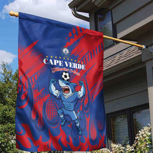 Cape Verde Football Garden Flag Blue Sharks - Pride of the Islands - African Pride