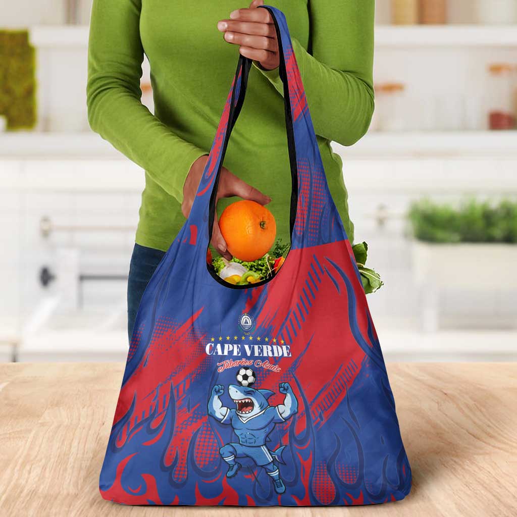 Cape Verde Football Grocery Bag Blue Sharks - Pride of the Islands - African Pride