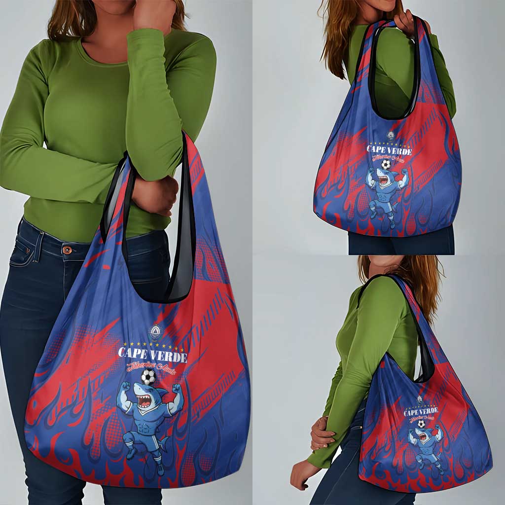 Cape Verde Football Grocery Bag Blue Sharks - Pride of the Islands - African Pride