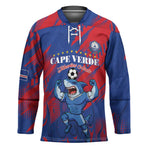 Custom Cape Verde Football Hockey Jersey One Team One Victory