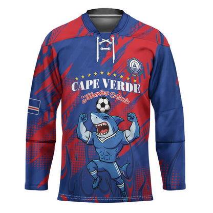 Custom Cape Verde Football Hockey Jersey One Team One Victory
