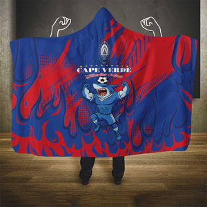 Cape Verde Football Hooded Blanket Blue Sharks - Pride of the Islands - African Pride