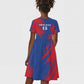 Custom Cape Verde Football Kid Short Sleeve Dress Blue Sharks - Pride of the Islands - African Pride