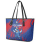 Cape Verde Football Leather Tote Bag Blue Sharks - Pride of the Islands - African Pride