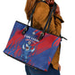 Cape Verde Football Leather Tote Bag Blue Sharks - Pride of the Islands - African Pride