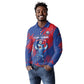 Custom Cape Verde Football Long Sleeve Polo Shirt Blue Sharks - Pride of the Islands - African Pride