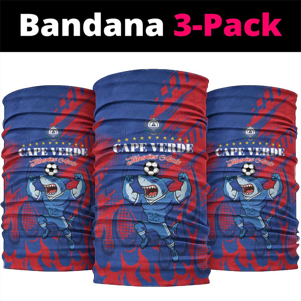 Cape Verde Football Neck Gaiter Blue Sharks - Pride of the Islands - African Pride
