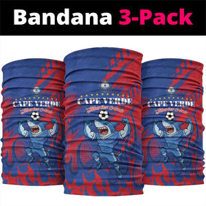 Cape Verde Football Neck Gaiter Blue Sharks - Pride of the Islands - African Pride