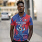 Custom Cape Verde Football Polo Shirt Blue Sharks - Pride of the Islands - African Pride