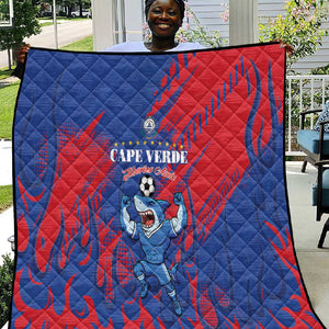 Cape Verde Football Quilt Blue Sharks - Pride of the Islands - African Pride