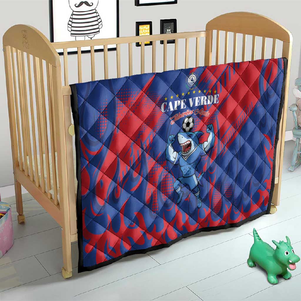 Cape Verde Football Quilt Blue Sharks - Pride of the Islands - African Pride