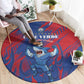 Cape Verde Football Round Carpet Blue Sharks - Pride of the Islands - African Pride