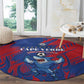 Cape Verde Football Round Carpet Blue Sharks - Pride of the Islands - African Pride
