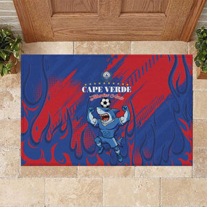Cape Verde Football Rubber Doormat Blue Sharks - Pride of the Islands - African Pride