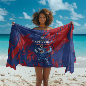 Cape Verde Football Sarong Blue Sharks - Pride of the Islands - African Pride