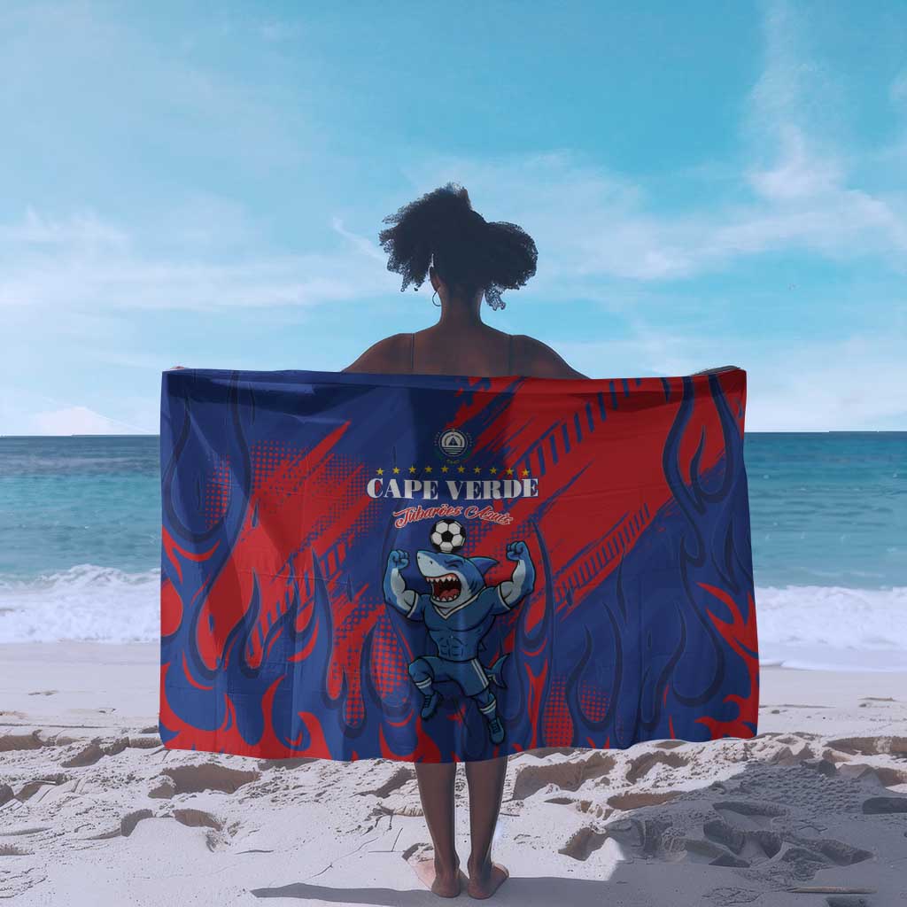 Cape Verde Football Sarong Blue Sharks - Pride of the Islands - African Pride