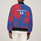 Custom Cape Verde Football Sleeve Zip Bomber Jacket Blue Sharks - Pride of the Islands - African Pride