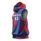 Custom Cape Verde Football Sleeveless Hoodie Blue Sharks - Pride of the Islands - African Pride