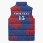 Custom Cape Verde Football Sleeveless Puffer Jacket One Team One Victory