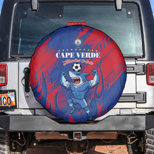 Cape Verde Football Spare Tire Cover Blue Sharks - Pride of the Islands - African Pride