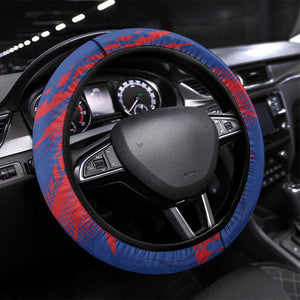 Cape Verde Football Steering Wheel Cover Blue Sharks - Pride of the Islands - African Pride