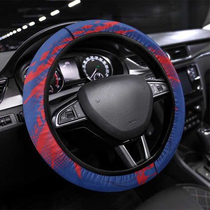 Cape Verde Football Steering Wheel Cover Blue Sharks - Pride of the Islands - African Pride