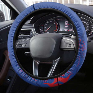 Cape Verde Football Steering Wheel Cover Blue Sharks - Pride of the Islands - African Pride
