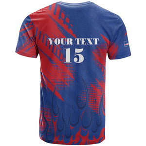 Custom Cape Verde Football T shirt Blue Sharks - Pride of the Islands - African Pride