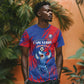 Custom Cape Verde Football T shirt Blue Sharks - Pride of the Islands - African Pride