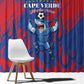 Cape Verde Football Window Curtain Blue Sharks - Pride of the Islands - African Pride