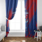 Cape Verde Football Window Curtain Blue Sharks - Pride of the Islands - African Pride