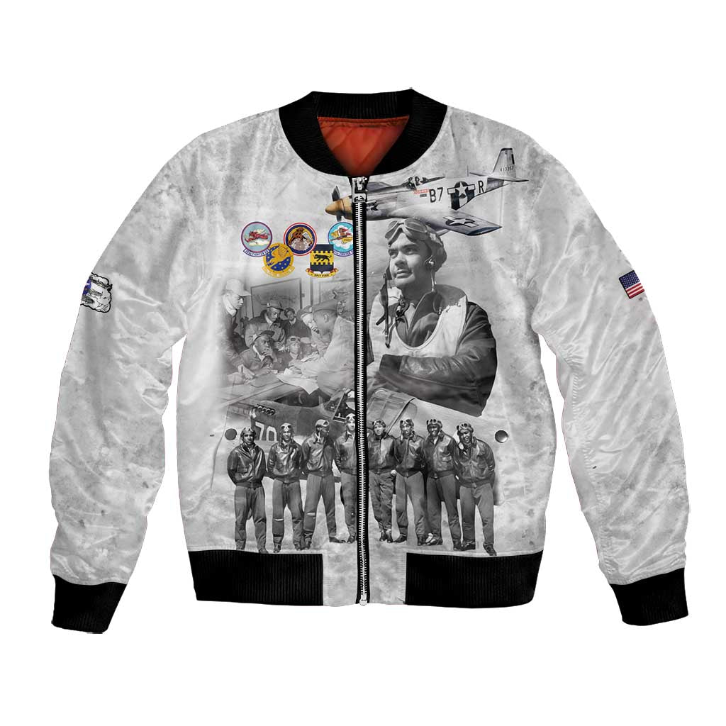 Legends of the Red Tails Bomber Jacket Freedom Flyers Retro Style - African Pride