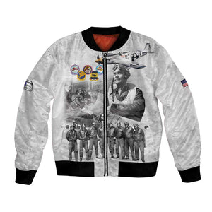 Legends of the Red Tails Bomber Jacket Freedom Flyers Retro Style - African Pride