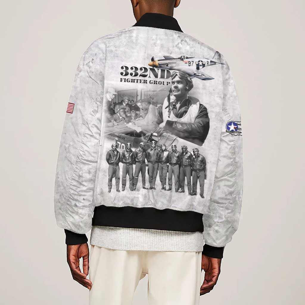 Legends of the Red Tails Bomber Jacket Freedom Flyers Retro Style - African Pride