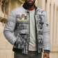 Red Tails Aviators Bomber Puffer Jacket WWII Heroes Tribute Retro Style