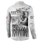 Red Tails Aviators Button Sweatshirt WWII Heroes Tribute Retro Style