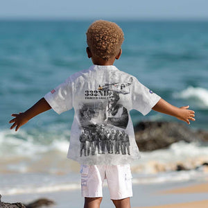 Legends of the Red Tails Kid Hawaiian Shirt Freedom Flyers Retro Style - African Pride