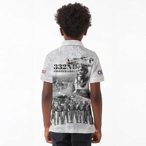 Legends of the Red Tails Kid Polo Shirt Freedom Flyers Retro Style - African Pride