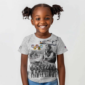 Legends of the Red Tails Kid T shirt Freedom Flyers Retro Style - African Pride
