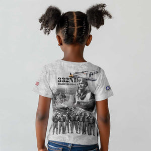 Legends of the Red Tails Kid T shirt Freedom Flyers Retro Style - African Pride