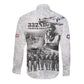 Legends of the Red Tails Long Sleeve Button Shirt Freedom Flyers Retro Style - African Pride