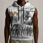 Legends of the Red Tails Sleeveless Zip Hoodie Freedom Flyers Retro Style - African Pride