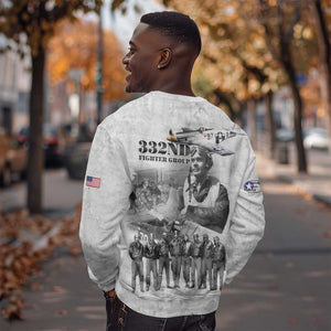 Legends of the Red Tails Sweatshirt Freedom Flyers Retro Style - African Pride