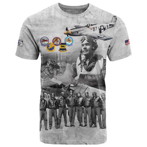 Legends of the Red Tails T shirt Freedom Flyers Retro Style - African Pride