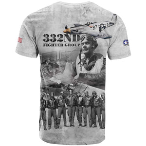 Legends of the Red Tails T shirt Freedom Flyers Retro Style - African Pride